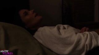 Teacher and student share a bed in hotel room