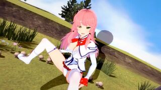 Hentai Flare Arlgrande gets fucked and sucks for the first time (POV)