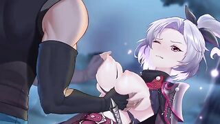 Girl Assassin Poreo Sucks Dick with her Slender Body