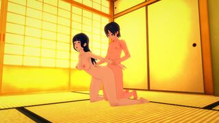 Hinata Hyuga, shy and timid, gets fucked by classmate after school