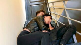 We fucked on the stairs of our apartment's last floor