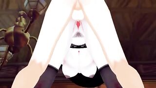 Tall vampire lady Lady Dimitrescu gets fucked doggystyle