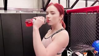 The red-haired beauty got her ass hammered after a workout