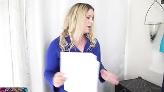 MILF teaches stepson to masturbate before sending him to college
