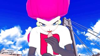 Jessie from Team Rocket fucks with a man in this uncensored hentai video