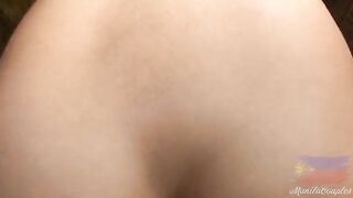 A pinay virgin was caught and fucked by her classmate in a barn