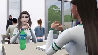 The student seduced her teacher with a naughty mind in Sims 4