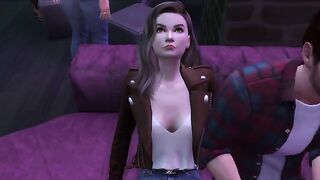 The student seduced her teacher with a naughty mind in Sims 4