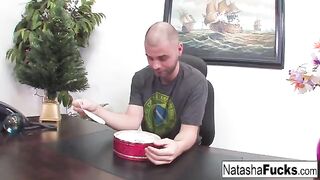 Natasha Nice gets her pussy smashed by the boss after work