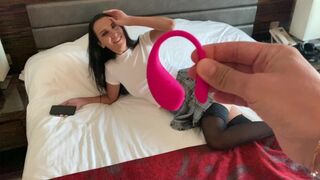 He's controlling my orgasm again, with the intense Lovense Lush effect