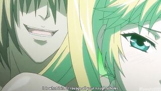 Hentai girl with a big ass fucks two guys