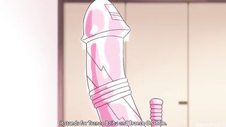 Hentai girl with a big ass fucks two guys