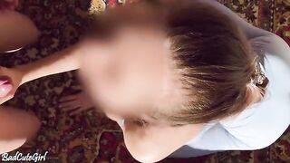 A hot girl has sex in yoga pants and gets her creamy pussy eaten