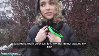 Public Agent fucked curly haired petite Spanish babe Geishakyd in hallway