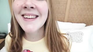 Young redhead with freckles and red pubic hair gets fucked