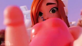 Gravity Falls Wendy Corduroy 2D cartoon action with huge ass