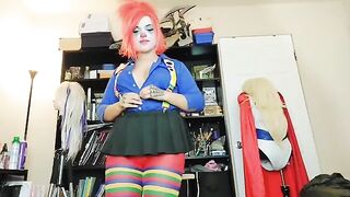 The girl decided to quit her job as a clown porn star