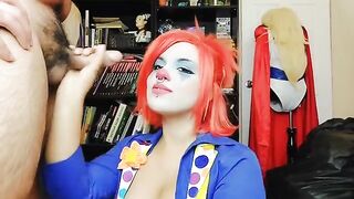 The girl decided to quit her job as a clown porn star