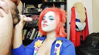 The girl decided to quit her job as a clown porn star