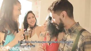 I got fucked by my workmates in a group sex party