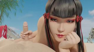 Hot compilation of 3D Tekken scenes with Nina and Alisa, bringing intense action to life!