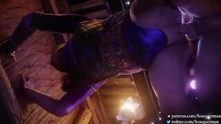 Hot compilation of 3D Tekken scenes with Nina and Alisa, bringing intense action to life!