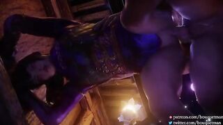Hot compilation of 3D Tekken scenes with Nina and Alisa, bringing intense action to life!