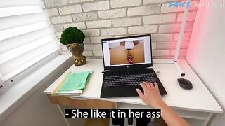 A pervert boy masturbates to his hot stepmom's intimate photos