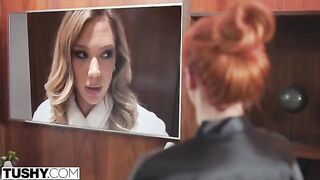 A hot mom, Lauren, handles her daughter's naughty professor in a steamy scene