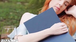 A girl is having fun with her new friend in a steamy session