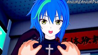 High School DxD Xenovia Quarta gets fucked hard in the second part