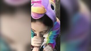 A girl ran away after getting fucked outdoors by two guys