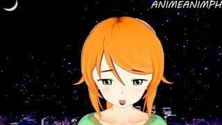 Hentai Minecraft with Alex gets fucked from behind in an intense scene