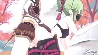 Kuki Shinobu gets fucked by a big cock in Genshin Impact