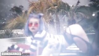 Goth Princess Arya Fae gets her asshole gapped