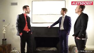 A rough orgy gets started at a college party with eager participants