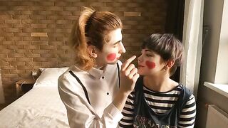 Hot mime show with a passionate and romantic twist