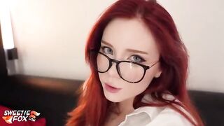 A secretary gets fucked by her boss after work hard