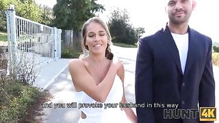 A man got his dick sucked by his wife while being watched, in a wild Hunt 4K scene