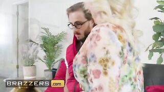 Hot MILF Morgan Taylor teaches her neighbor Lucas Frost to kiss