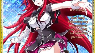 Rias greets her new servant with a firm hand - hardcore hentai JOI