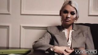 Kenzie Taylor gets fucked by two cocks in a therapy session