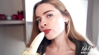 A girl made a blowjob for her neighbor, who rewarded her with cum on her face