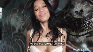 Public Agent Asia Vargas is a natural model looking for big cocks