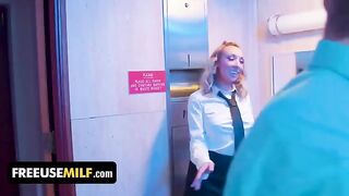 Hot bathroom attendant seduces and fucks hot guys who go to bathroom in club