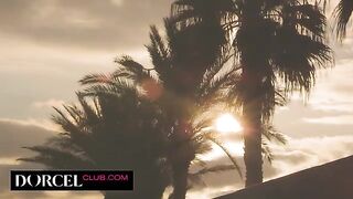 Gorgeous babes Ginebra Bellucci and Eve Sweet have a sensual lesbian sex