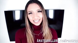 A beautiful woman, Kimora Quin, loves the feeling of a cock down her throat