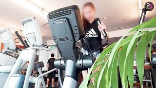 A hot work out session turns into a steamy sex session with a fit girl