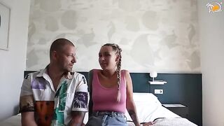First meeting of Owiaqs Couple for a passionate hotel fun