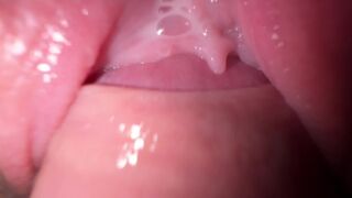 A guy fucked his stepsister and cum on her pussy in a steamy scene